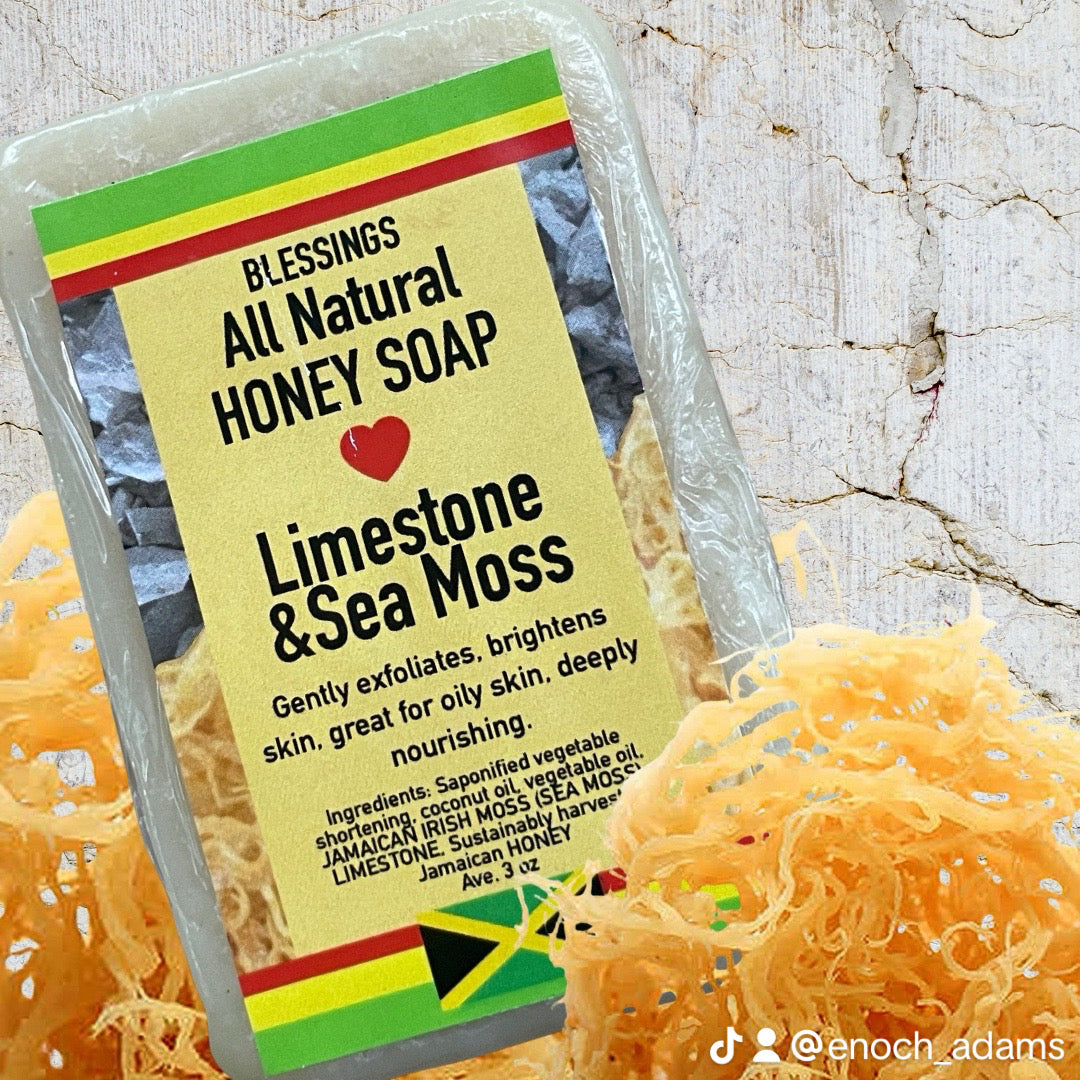 Honey Limestone Sea Moss Soap