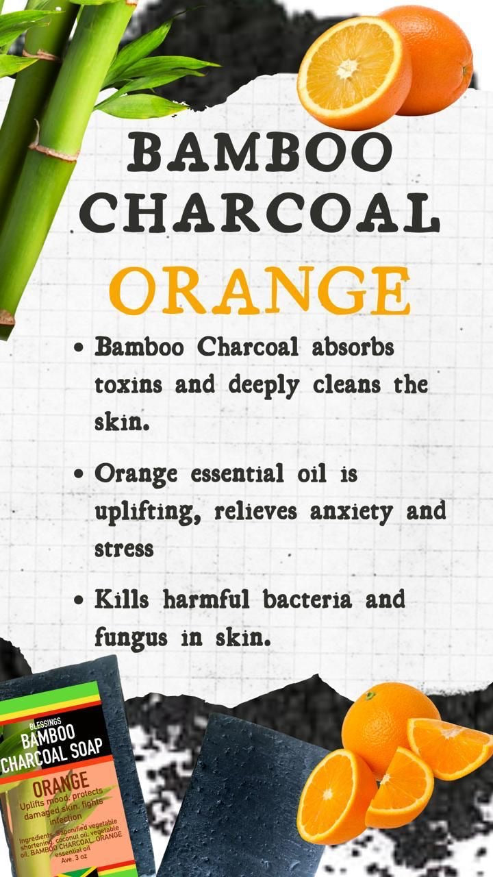 Bamboo Charcoal Orange Soap