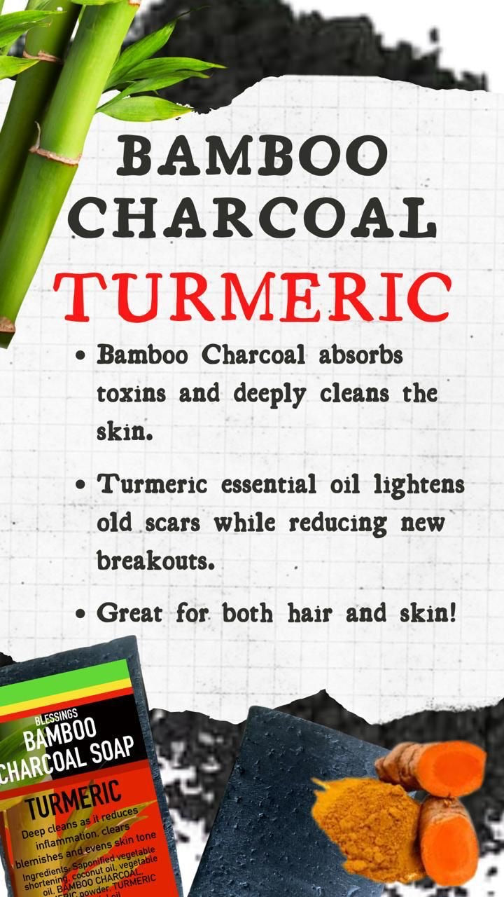 Bamboo Charcoal Turmeric Soap