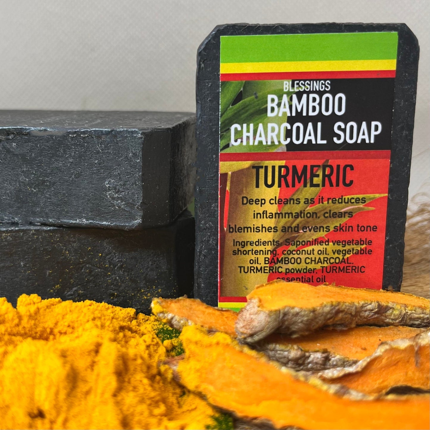 Bamboo Charcoal Turmeric Soap