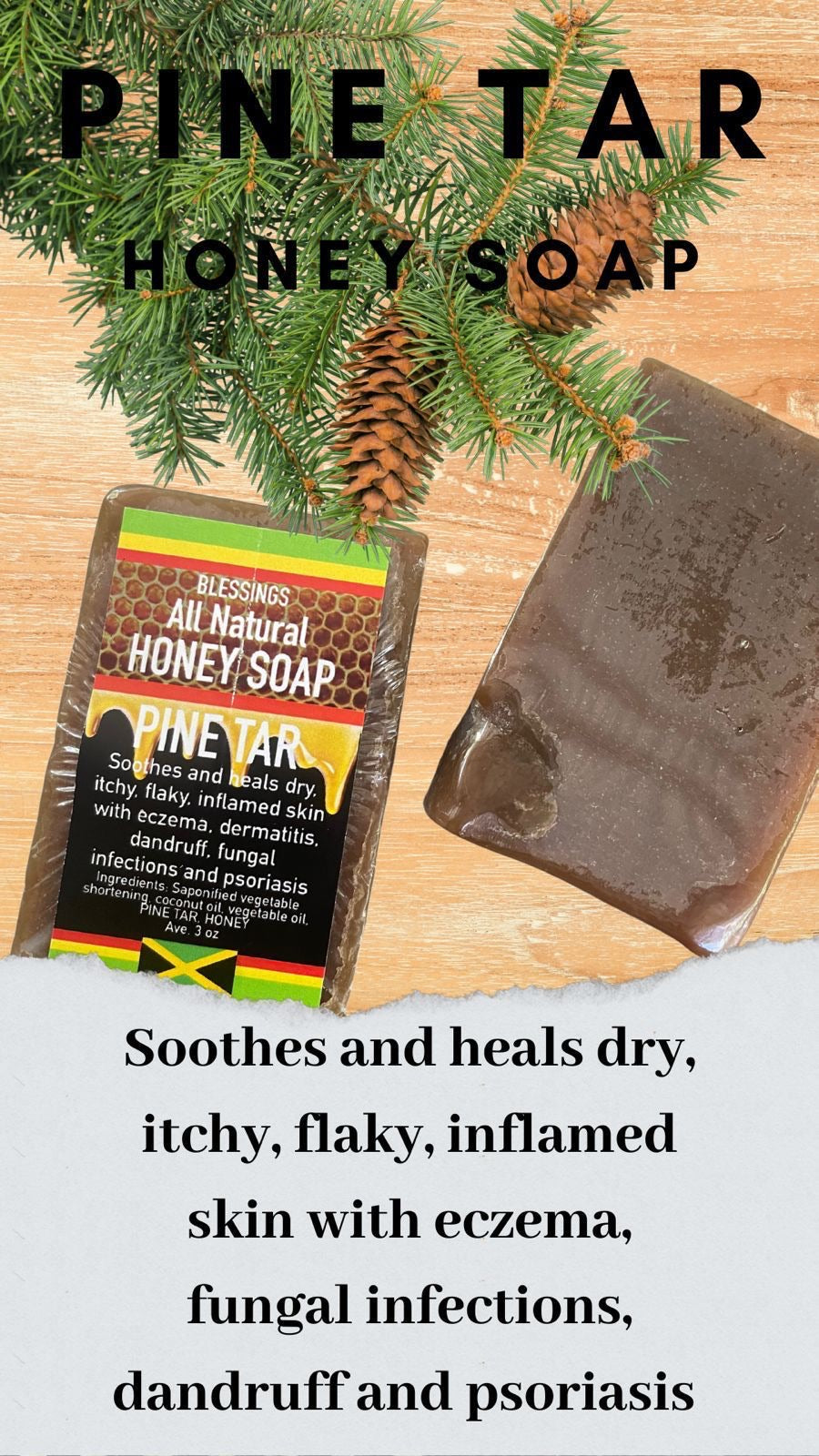 Honey Pine Tar Soap